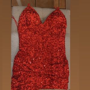 I wore this very cute and sexy red mini dress once for my 21st birthday party